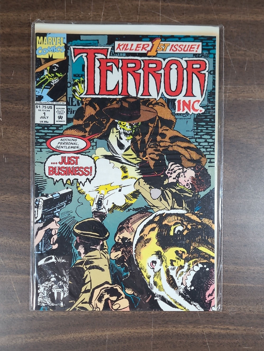 Marvel Comics Terror Inc. Comic Book #1 July 1992 Bagged